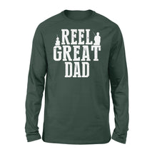 Load image into Gallery viewer, Reel Great Dad, Fishing Shirt for Men, father&#39;s day gift for dad D05 NQSD305 - Standard Long Sleeve