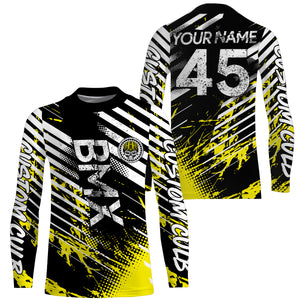 Custom BMX racing jersey UPF30+ kid youth adult BMX bike shirts Bicycle motocross cycling racewear| SLC108