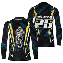 Load image into Gallery viewer, Customizable youth adult kid Motocross jersey UPF30+ dirt bike racing off-road motorcycle shirt PDT97