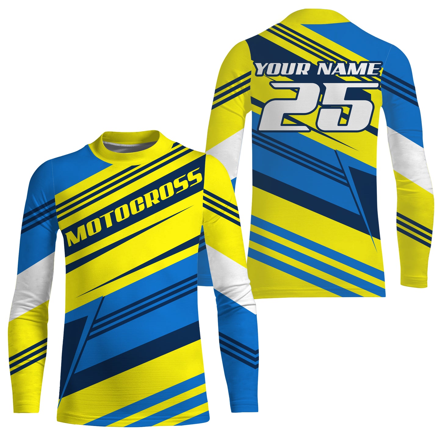 Custom Name Number Motocross Jersey UPF30+ Kids & Adults Dirt Bike Motorcycle Off-road Racing Outfit NMS1035