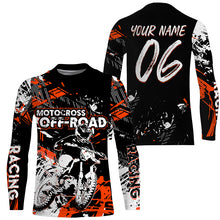 Load image into Gallery viewer, Personalized Motocross off-road jersey UPF30+ extreme kid&amp;adult dirt bike racing motorcycle shirt PDT261