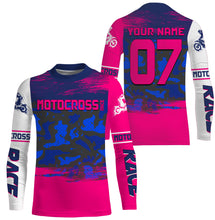 Load image into Gallery viewer, Custom motocross jersey camouflage kid men women UPF30+ MX racing dirt bike offroad motorcycle race NMS988