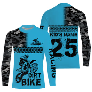 Personalized Motocross camo jersey UV protective MX for youth kid adult dirt bike off-road shirt PDT79