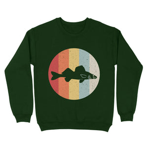 Retro Vintage Walleye Fishing Sweatshirt - FSD2948 D02