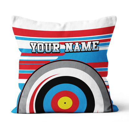 Personalized Archery 3d Target Pillow Custom Name Colorful Throw Pillows TDM0799