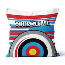 Load image into Gallery viewer, Personalized Archery 3d Target Pillow Custom Name Colorful Throw Pillows TDM0799