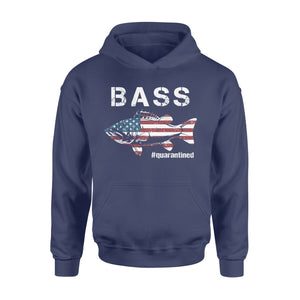 Bass fishing US flag quarantined shirts