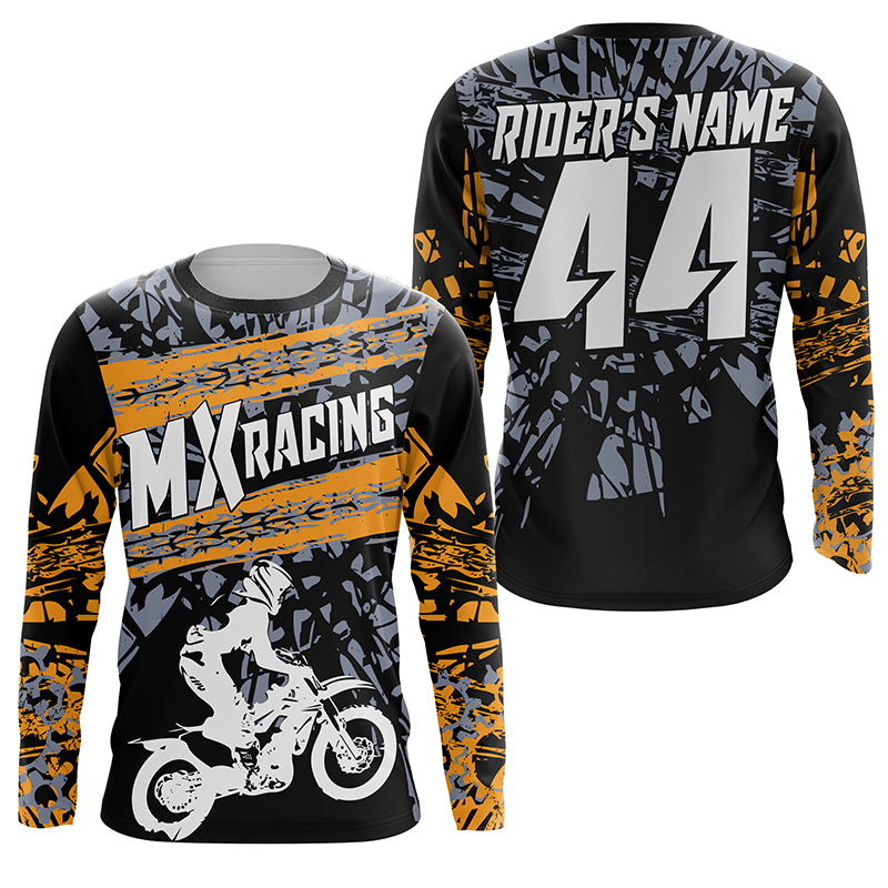 Custom MX racing jersey youth women men off-road Motocross UPF30+ biker riding shirt motorcycle PDT288