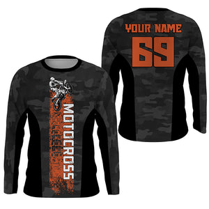 Camouflage Motocross Jersey Personalized Dirt Bike UPF30+ MX Racing Shirt Off-Road Motorcycle NMS1245