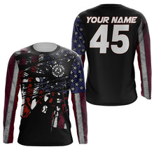 Load image into Gallery viewer, Patriotic Personalized Motocross Jersey UPF30+ No Guts No Glory American MX Racing Dirt Bike NMS1206