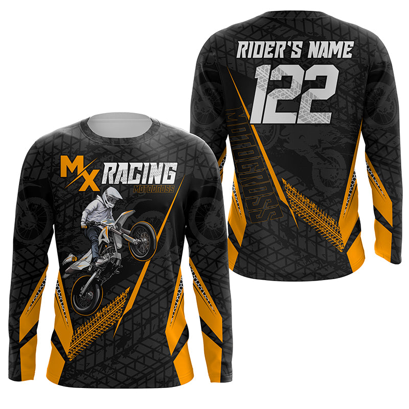  Custom Motocross Jersey MX Racing UPF30+ Dirt Bike Number Name  Adult&Kid Off-Road Motorcycle Shirt