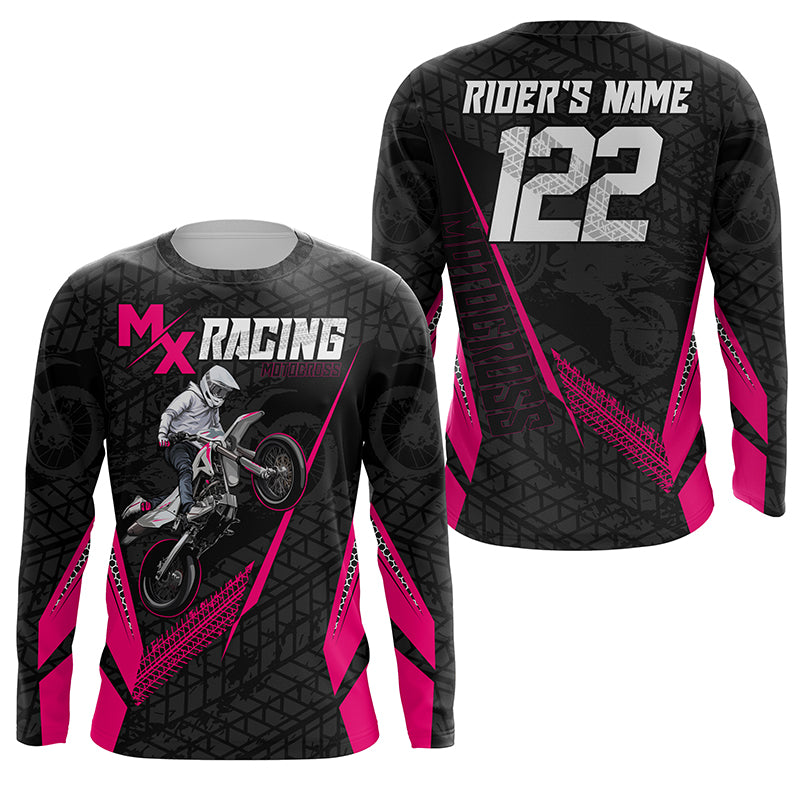 Custom Motocross Jersey MX Racing UPF30+ Dirt Bike Number and Name