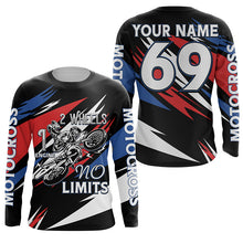 Load image into Gallery viewer, Personalized Motocross Jersey UPF30+ 2 Wheels 1 Engine No Limits Dirt Bike MX Racing NMS1165