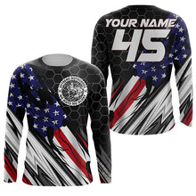 Load image into Gallery viewer, Patriotic Motocross Jersey Personalized UPF30+ No Guts No Glory Dirt Bike MX Racing Shirt NMS1174