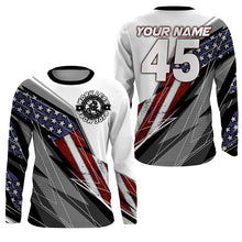 Load image into Gallery viewer, Personalized Racing Jersey UPF30+ Patriotic Work Less Ride More Dirt Bike Motocross Long Sleeves NMS1250
