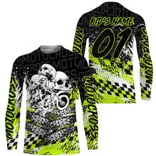 Load image into Gallery viewer, Personalized Motocross Jersey Custom Number Skull Motorcycle Shirt Off-Road Dirt Bike Racing NMS1248