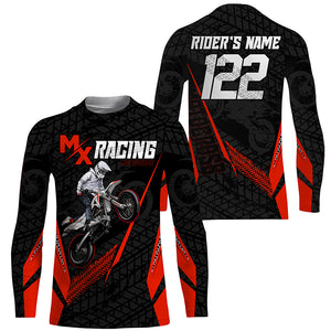 Custom Motocross Jersey MX Racing UPF30+ Dirt Bike Number and Name Adult&Kid Off-Road Motorcycle| NMS1316