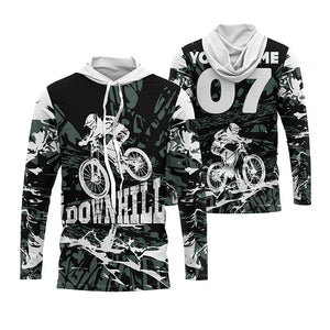 Camo Downhill MTB jersey mens UPF30+ mountain bike gear kids customized cycling jersey boys girls| SLC258
