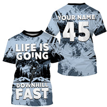 Load image into Gallery viewer, Personalized kids MTB downhill jersey UPF30+ Mountain bike shirt boys girls mens cycling clothes| SLC231