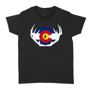 Colorado Flag Elk hunting women's T-shirt - FSD1250D03