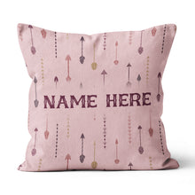 Load image into Gallery viewer, Archery Arrows Custom Pink Throw Pillow, Best Cute Valentines Gifts Idea TDM0872