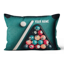 Load image into Gallery viewer, Personalized Billiard Balls Pillow Custom Throw Pillow Top Billiard Gift VHM0888