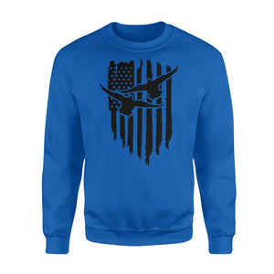 Duck Hunting American Flag Clothes, Shirt for Hunting NQS121 - Standard Fleece Sweatshirt