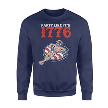 Load image into Gallery viewer, Women&#39;s USA Patriotic party like it&#39;s 1776 - Standard Crew Neck Sweatshirt