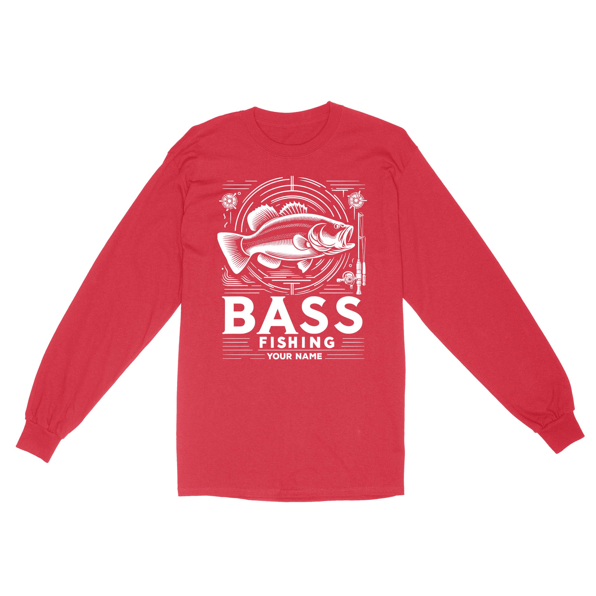 Long Sleeve - Bass fishing custom name personalized fishing shirt A53 –  ChipteeAmz
