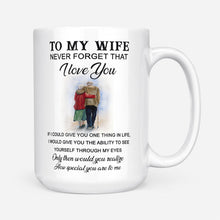 Load image into Gallery viewer, To my wife never forget that I love you mug