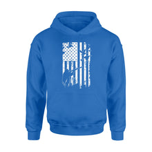 Load image into Gallery viewer, White American flag duck hunting legend hunter NQSD248 - Standard Hoodie