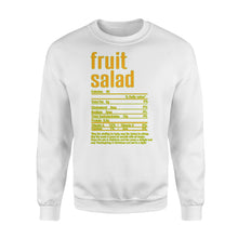 Load image into Gallery viewer, Fruit salad nutritional facts happy thanksgiving funny shirts - Standard Crew Neck Sweatshirt