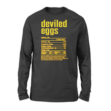 Load image into Gallery viewer, Deviled eggs nutritional facts happy thanksgiving funny shirts - Standard Long Sleeve