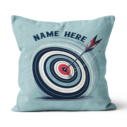 Personalized Blue Funny Target Archery Pillow, Gifts For Archery Lovers VHM0937