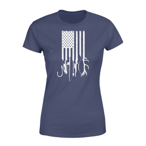 Hunting fishing US Flag shirts