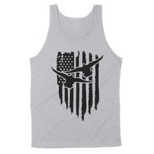 Load image into Gallery viewer, Duck Hunting American Flag Clothes, Shirt for Hunting NQS121 - Standard Tank