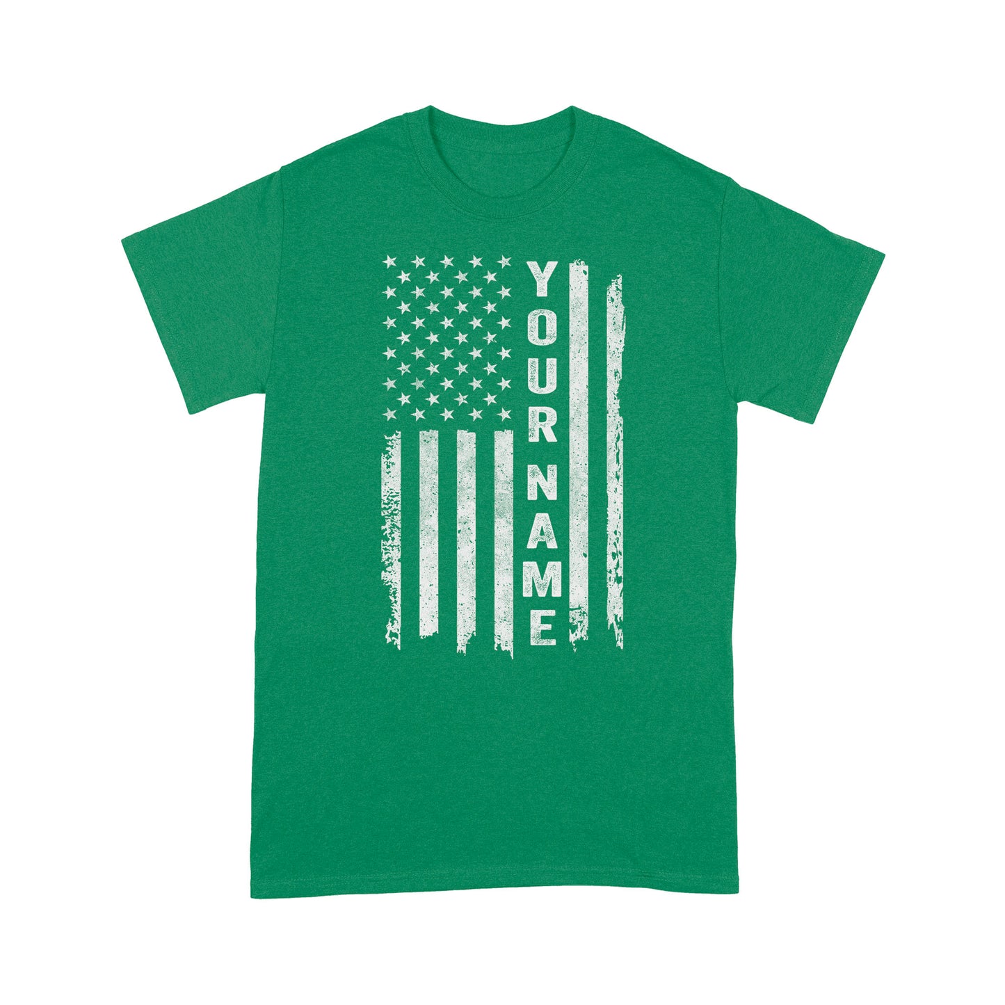 Custom name American flag shirt, personalized American patriot T-shirt, birthday gift, Christmas gift for dad, mom - NQS1290
