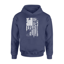 Load image into Gallery viewer, White American flag duck hunting legend hunter NQSD248 - Standard Hoodie