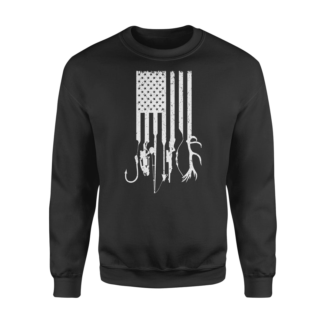 Hunting fishing US Flag shirts