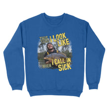 Load image into Gallery viewer, Funny Fishing Shirt Customize Photo &quot;This is what I look like when I call in Sick&quot; FSD2427D03