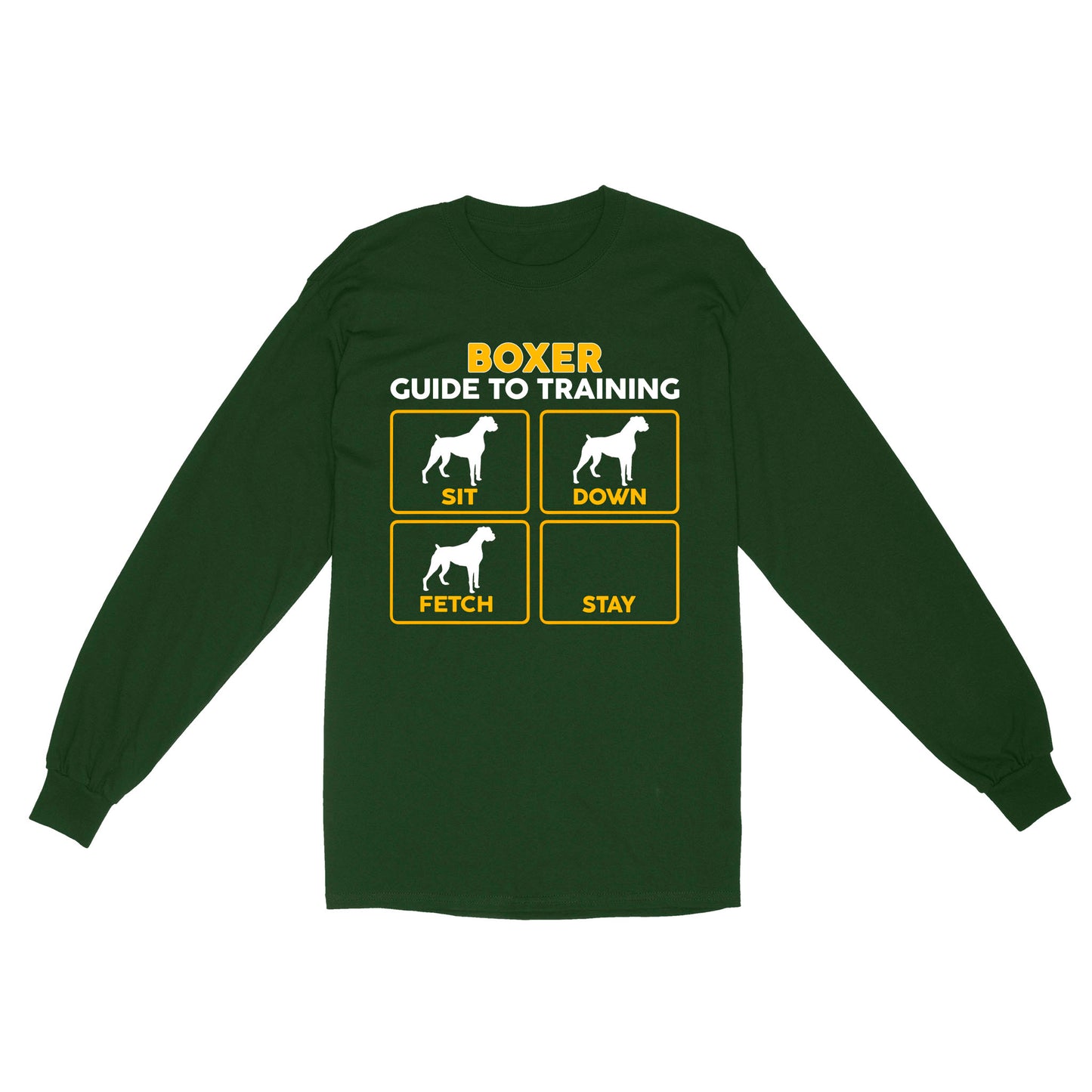 Boxer Standard Long Sleeve | Funny Guide to Training dog - FSD2408D08