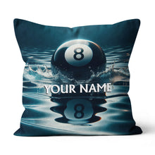 Load image into Gallery viewer, Personalized Water 8 Ball Billiard 3D Pillow, Best Throw Pillow Billiard VHM0894