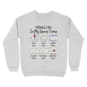 Things I Do In My Spare Time, Horse Gifts For Girls, Women, Gift for horse lovers D03 NQS2676 - Standard Crew Neck Sweatshirt