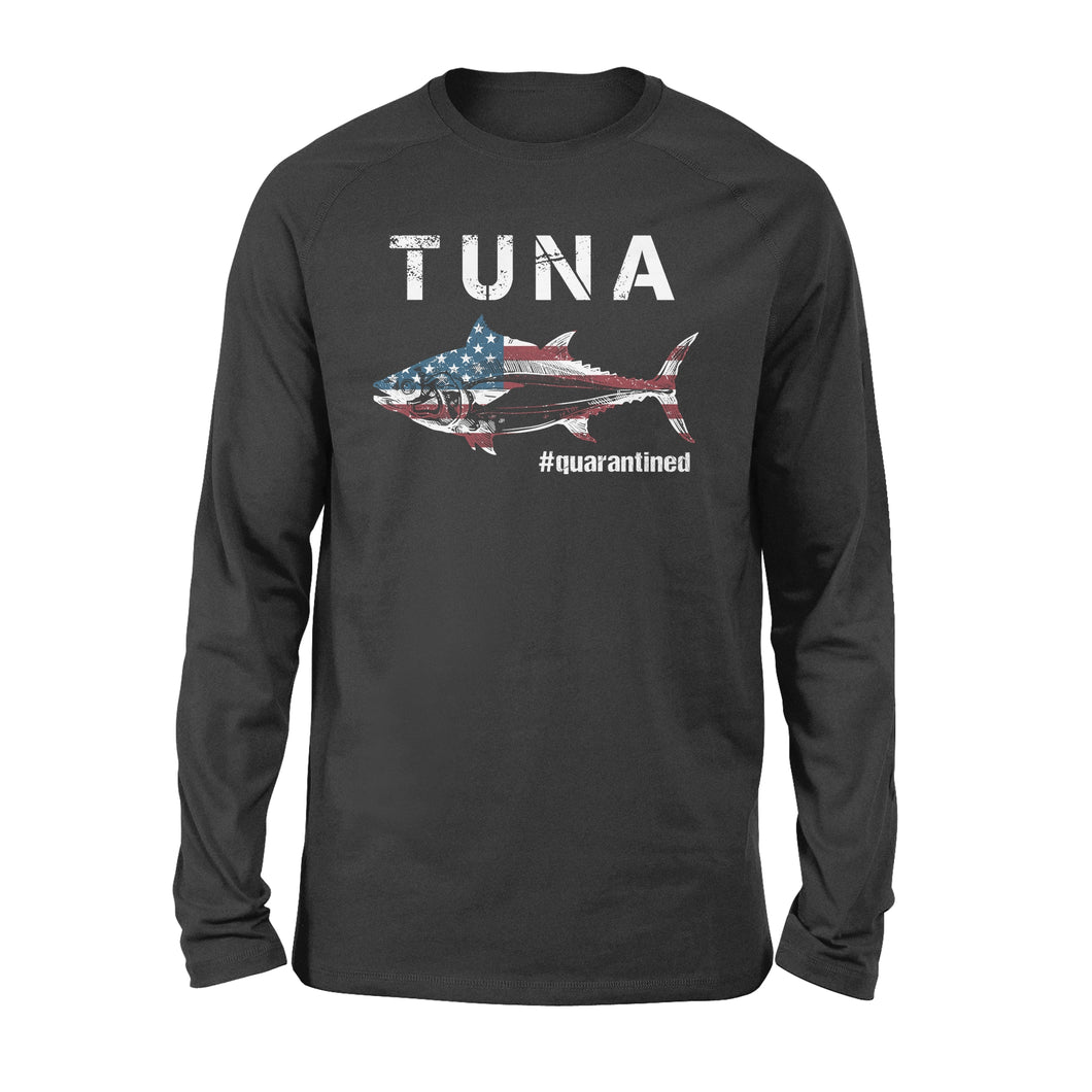 Tuna fishing US flag quarantined shirts