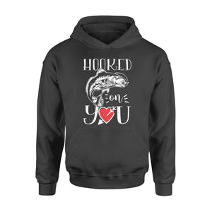 Fishing valentine day gift for husband hooked on you Hoodie - FSD1328D08