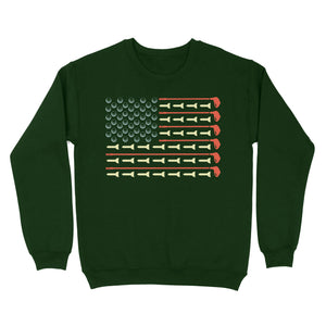 Golf Ball vintage American flag Golf Club, gifts for golf lovers D06 NQS3313 Golf Sweatshirt