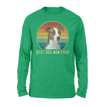 Load image into Gallery viewer, Custom photo best dog mom ever vintage personalized gift long sleeve