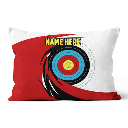 Personalized Name 3D Target Archery Throw Pillow Gift For Archery Lovers VHM0932