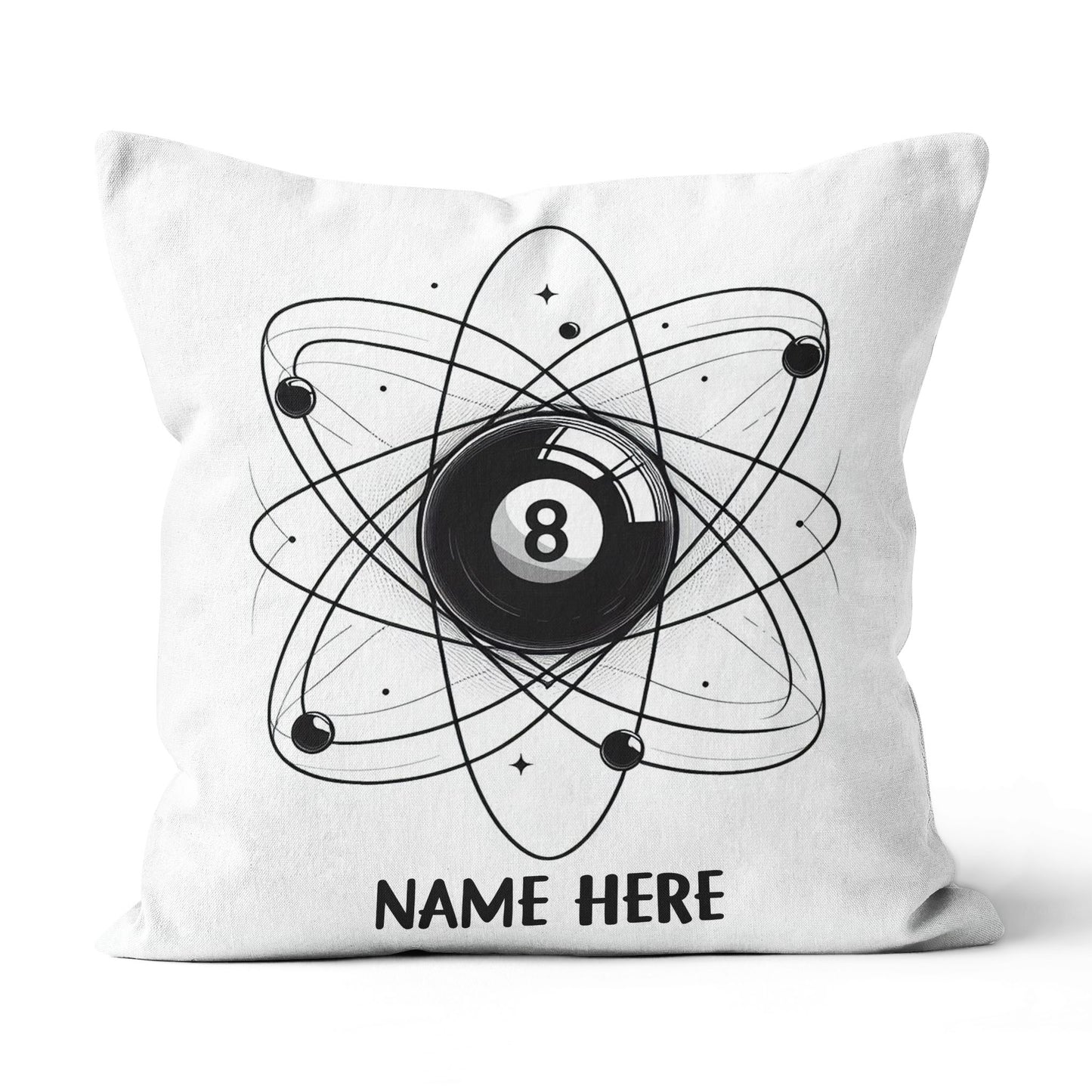 8 Ball Pool Funny Pillows Custom Adjustable Pillow For Billiard Lovers TDM0850