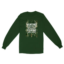 Load image into Gallery viewer, Hunting solves most of my problems, fishing solves the rest camo American flag D01 NQS3034 Long Sleeve